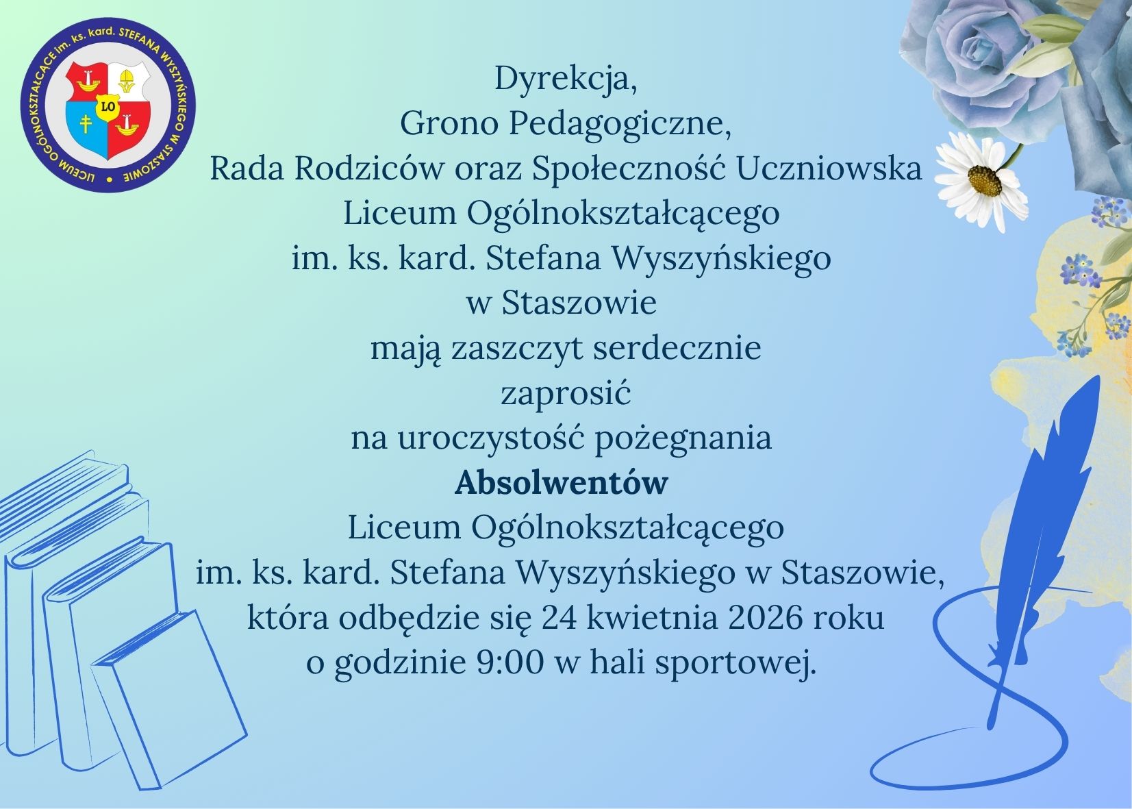 Zakończenie roku szkolnego klas czwartych.