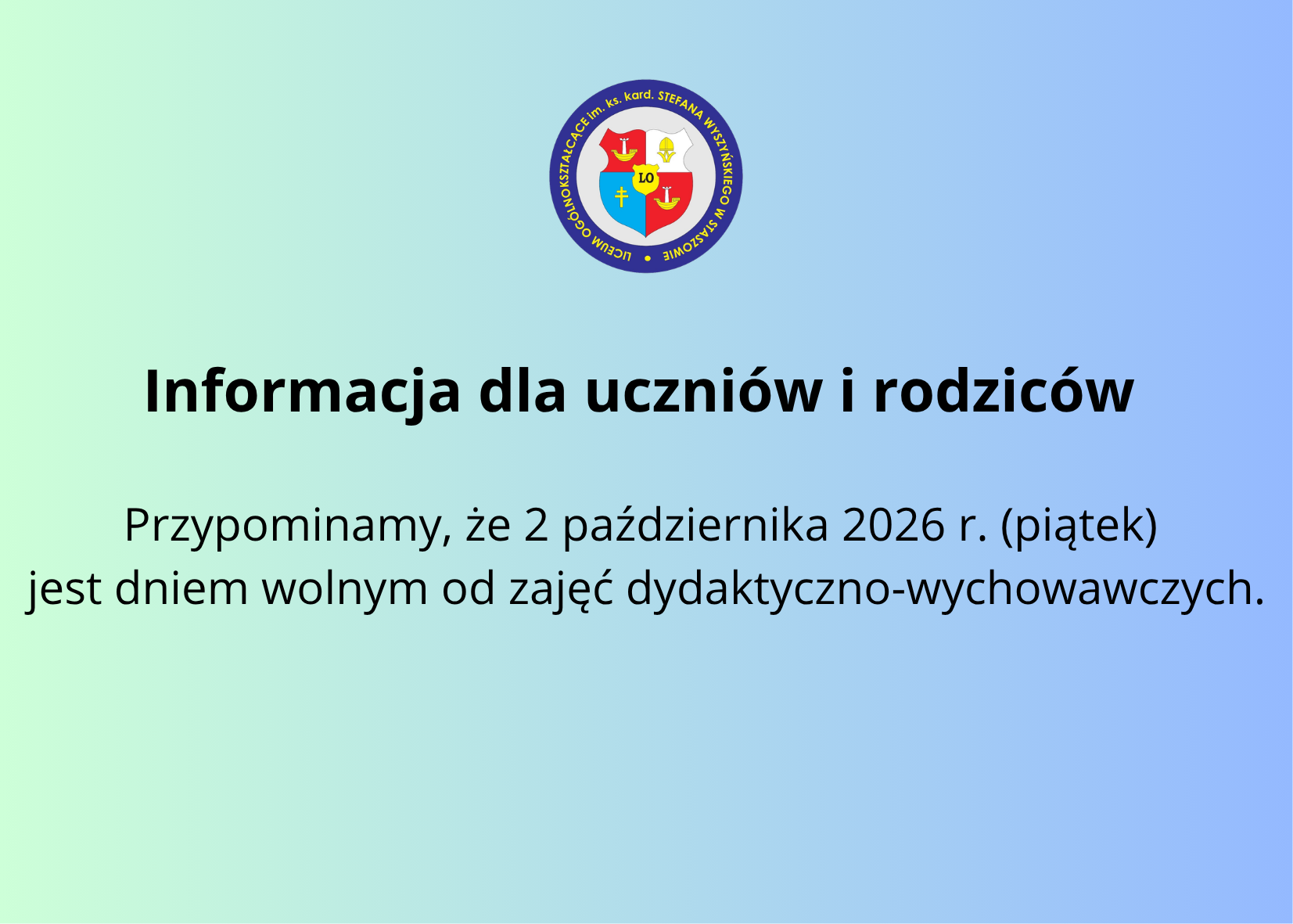 Dzień wolny.