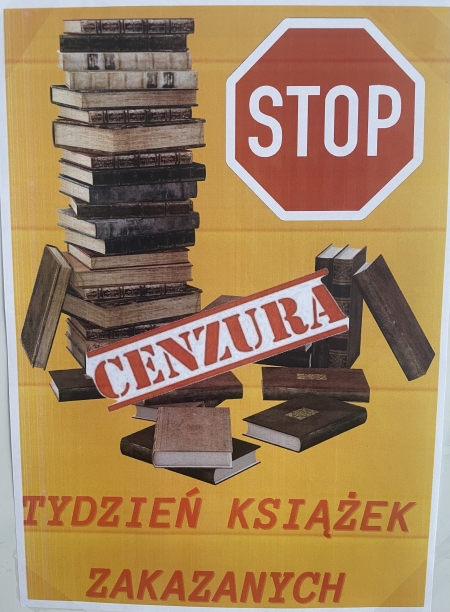 ZAPRASZAMY DO BIBLIOTEKI SZKOLNEJ PO  „ZAKAZANE” KSIĄŻKI!